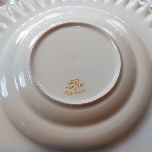 Fait Main Matet Martres, signed plate. French - Picture 8 of 8
